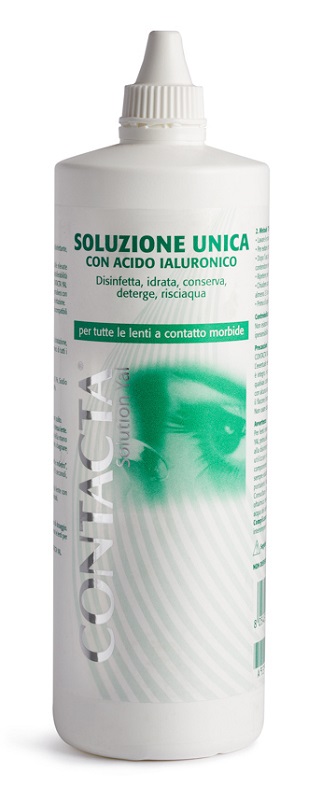 SOLUZIONE UNICA CON ACIDO IALURONICO PER LENTI A CONTATTO CONTACTA SOLUTION 360 ML - Farmacia Murachelli Di Putelli dr. Giovanni