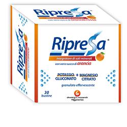 RIPRESA 30BUST 10G INTEGRATORE ALIMENTARE DI MAGNESIO E POTASSIO BUSTINE EFFERVESCENTI UTILE NEGLI STATI DI STANCHEZZA - Farmacia Murachelli Di Putelli dr. Giovanni