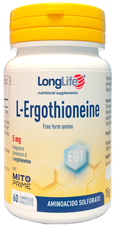 LONGLIFE L-ERGOTHIONEINE 60 COMPRESSE - Farmacia Murachelli Di Putelli dr. Giovanni
