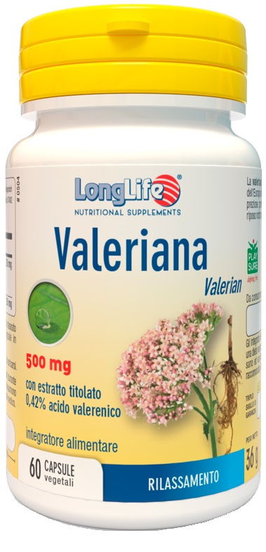LONGLIFE VALERIANA 60 CAPSULE 500 MG - Farmacia Murachelli Di Putelli dr. Giovanni