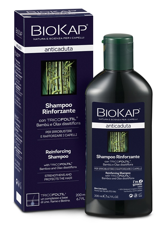 BIOKAP SHAMPOO RINFORZANTE ANTICADUTA CON TRICOBIOTIC NUOVA FORMULA 200 ML - Farmacia Murachelli Di Putelli dr. Giovanni