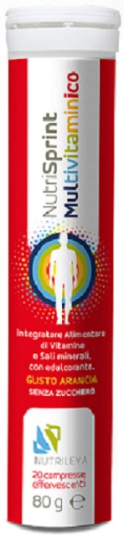 NUTRISPRINT MULTIVITAMINICO 20 COMPRESSE EFFERVESCENTI 80 G SENZA ZUCCHERO - Farmacia Murachelli Di Putelli dr. Giovanni