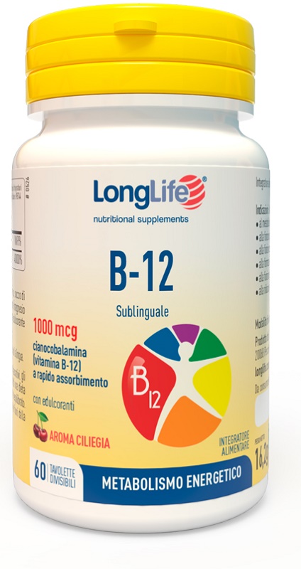 LONGLIFE B12 1000 MCG 60 TAVOLETTE - Farmacia Murachelli Di Putelli dr. Giovanni