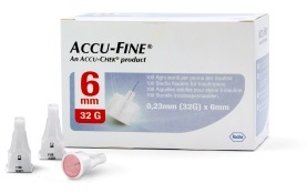 AGO PER PENNA DA INSULINA ACCU-FINE PEN NEEDLE ACCU-CHEK GAUGE 32 X 6MM 100 PEZZI - Farmacia Murachelli Di Putelli dr. Giovanni
