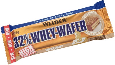 WEIDER 32% WHEY BARRETTA WAFER NOCCIOLA 35 G - Farmacia Murachelli Di Putelli dr. Giovanni