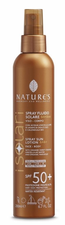 NATURE'S I SOLARI SPRAY FLUIDO BAMBINI SPF50+ 200 ML - Farmacia Murachelli Di Putelli dr. Giovanni