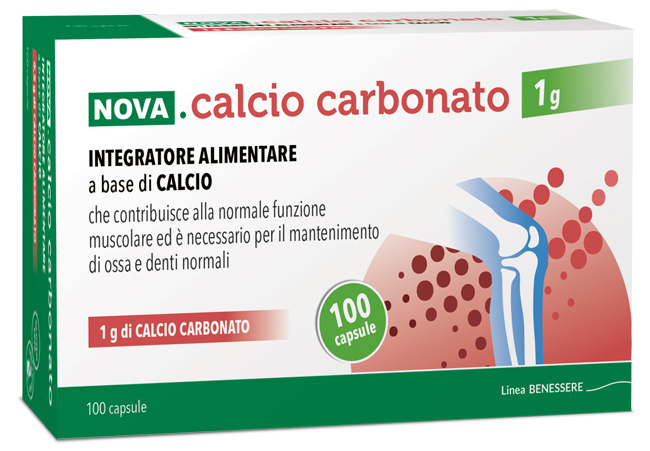 NOVA CALCIO CARBONATO 1 G 100 CAPSULE - Farmacia Murachelli Di Putelli dr. Giovanni