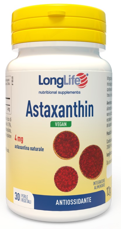 LONGLIFE ASTAXANTHIN 30 PERLE VEGETALI - Farmacia Murachelli Di Putelli dr. Giovanni