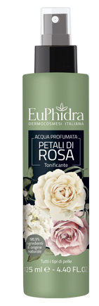 EUPHIDRA ACQUA PROFUMATA ROSA IN FLACONE CON ETICHETTA POMPA SPRAY - Farmacia Murachelli Di Putelli dr. Giovanni