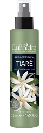 EUPHIDRA ACQUA PROFUMATA TIARE' IN FLACONE CON ETICHETTA POMPA SPRAY - Farmacia Murachelli Di Putelli dr. Giovanni