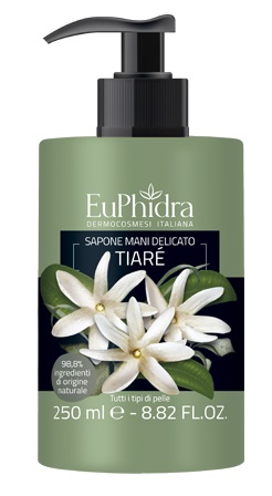 EUPHIDRA SAPONE LIQUIDO MANI TIARE' IN FLACONE CON ETICHETTA DISPENSER - Farmacia Murachelli Di Putelli dr. Giovanni