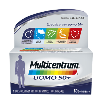 MULTICENTRUM UOMO 50+ 60 COMPRESSE - Farmacia Murachelli Di Putelli dr. Giovanni
