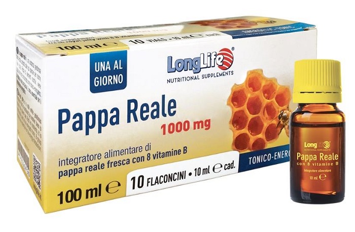 LONGLIFE PAPPA REALE + VITAMINA B 10 FLACONCINI 10 ML - Farmacia Murachelli Di Putelli dr. Giovanni