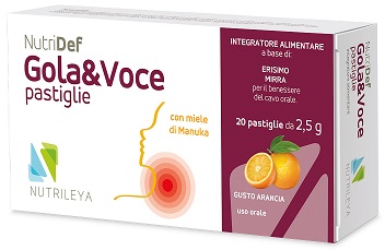NUTRIDEF GOLA & VOCE ARANCIA 20 PASTIGLIE - Farmacia Murachelli Di Putelli dr. Giovanni