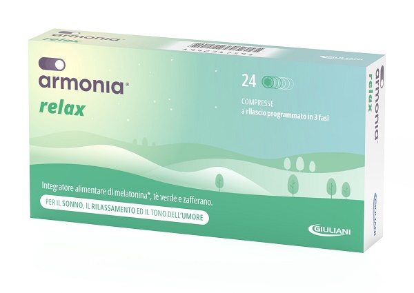 ARMONIA RELAX 1 MG A BASE DI MELATONINA 24 COMPRESSE - Farmacia Murachelli Di Putelli dr. Giovanni