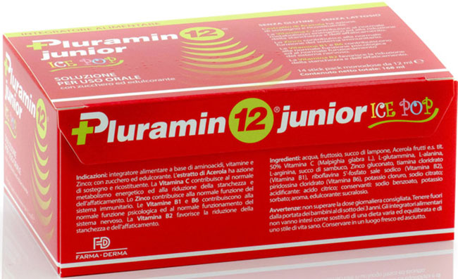 PLURAMIN12 JUNIOR 14 STICK PACK 12 ML - Farmacia Murachelli Di Putelli dr. Giovanni