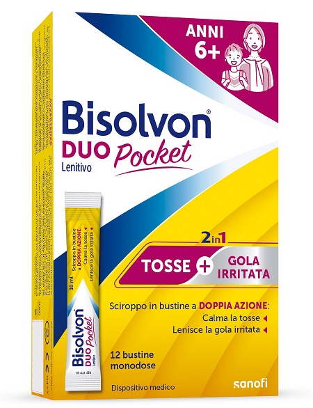 BISOLVON DUO POCKET LENITIVO NEW 12 BUSTINE - Farmacia Murachelli Di Putelli dr. Giovanni