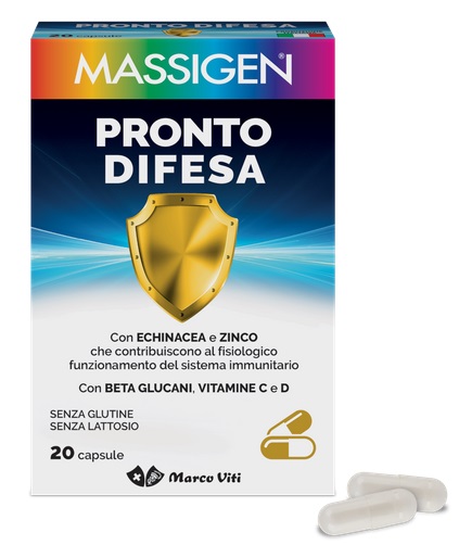 MASSIGEN PRONTO DIFESA 20 CAPSULE - Farmacia Murachelli Di Putelli dr. Giovanni