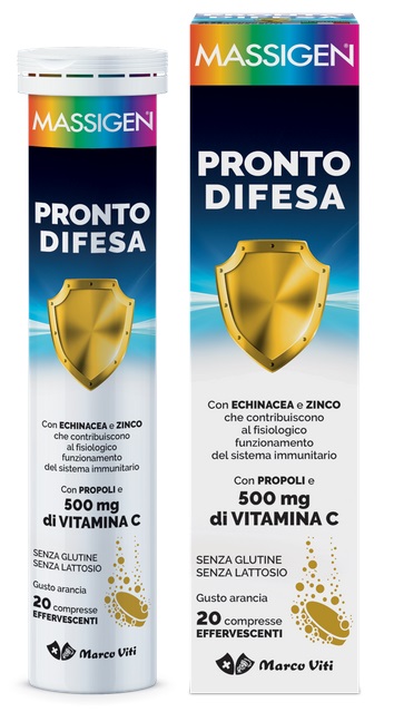 MASSIGEN PRONTO DIFESA 20 COMPRESSE EFFERVESCENTI - Farmacia Murachelli Di Putelli dr. Giovanni