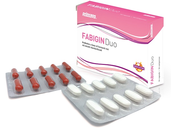 FABIGIN DUO 10 CAPSULE 10 COMPRESSE - Farmacia Murachelli Di Putelli dr. Giovanni