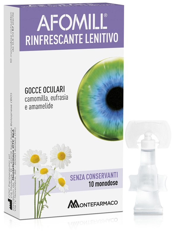 AFOMILL RINFRESCANTE SENZA CONSERVANTI 10 FIALE DA 0,5 ML - Farmacia Murachelli Di Putelli dr. Giovanni