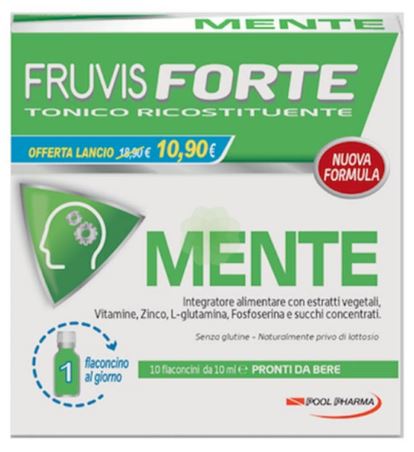 FRUVIS FORTE MENTE 10 FLACONCINI DA 10 ML - Farmacia Murachelli Di Putelli dr. Giovanni