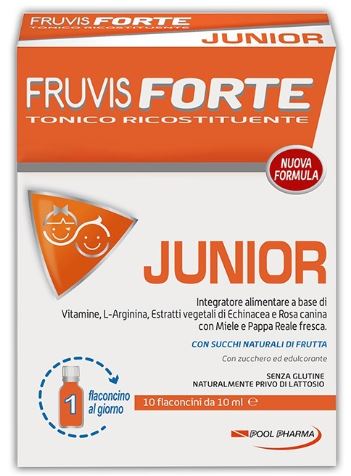FRUVIS FORTE JUNIOR 10 FLACONCINI DA 10 ML - Farmacia Murachelli Di Putelli dr. Giovanni