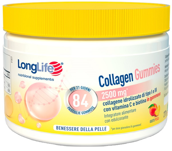 LONGLIFE COLLAGEN GUMMIES 625MG 84 GOMMOSE - Farmacia Murachelli Di Putelli dr. Giovanni