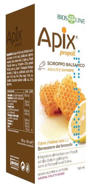 APIX PROPOLI SCIROPPO BALSAMICO SENZA CONSERVANTI 150 ML BIOSLINE - Farmacia Murachelli Di Putelli dr. Giovanni