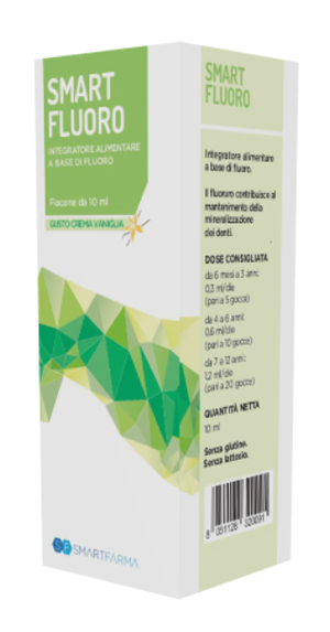 SMART FLUORO GOCCE 10 ML GUSTO CREMA VANIGLIA - Farmacia Murachelli Di Putelli dr. Giovanni