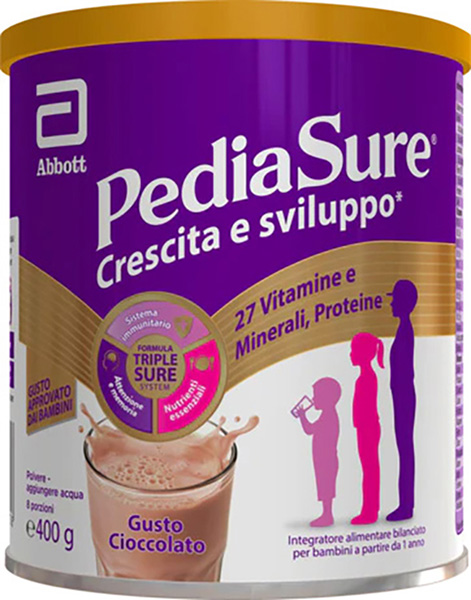 PEDIASURE CRESCITA&SVILUPPO CIOCCOLATO 850 G - Farmacia Murachelli Di Putelli dr. Giovanni