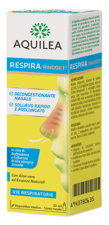 AQUILEA RESPIRA RINOGET 20 ML - Farmacia Murachelli Di Putelli dr. Giovanni