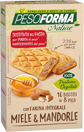 PESOFORMA BISCOTTO INTEGR MIELE MANDORLE 16 PEZZI 33 G - Farmacia Murachelli Di Putelli dr. Giovanni