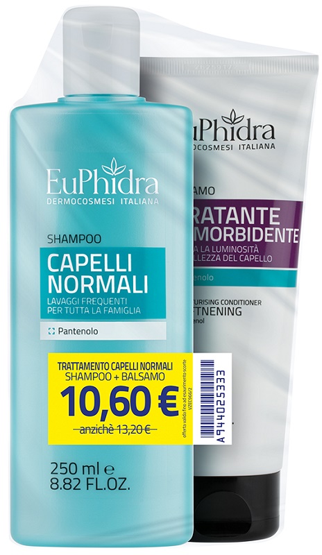 EUPHIDRA SHAMPOO CAPELLI NORMALI 250 ML + BALSAMO IDRATANTE 200 ML - Farmacia Murachelli Di Putelli dr. Giovanni