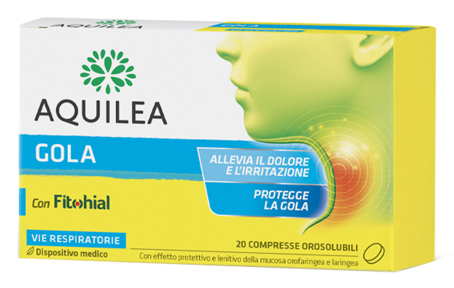AQUILEA GOLA 20 COMPRESSE OROSOLUBILI - Farmacia Murachelli Di Putelli dr. Giovanni