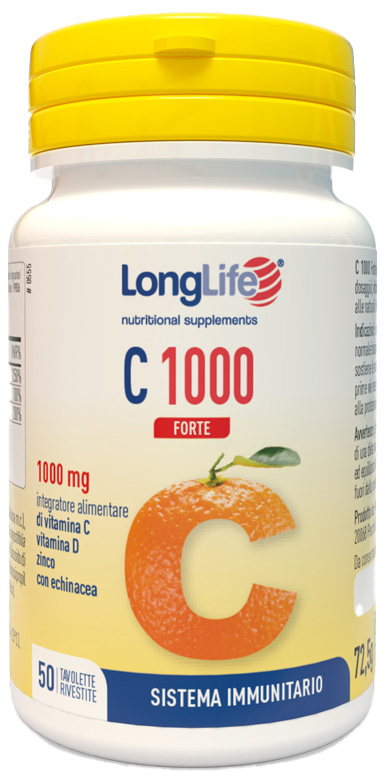 LONGLIFE C 1000 FORTE 50 TAVOLETTE - Farmacia Murachelli Di Putelli dr. Giovanni