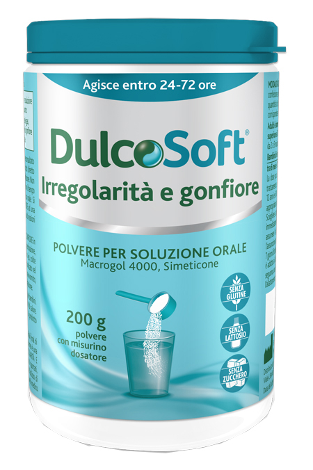 DULCOSOFT IRREGOLARITA' E GONFIORE POLVERE SOLUBILE 200 G - Farmacia Murachelli Di Putelli dr. Giovanni