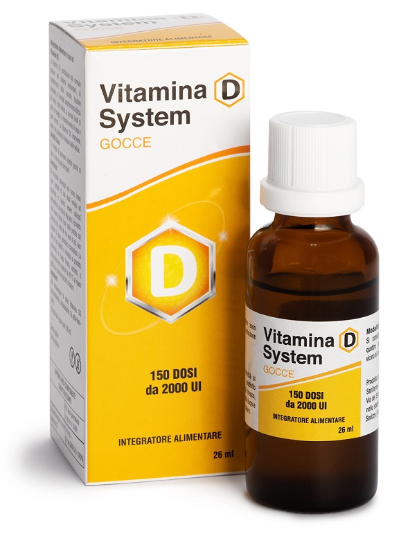 VITAMINA D SYSTEM GOCCE 150 DOSI DA 2000 UI 26 ML - Farmacia Murachelli Di Putelli dr. Giovanni