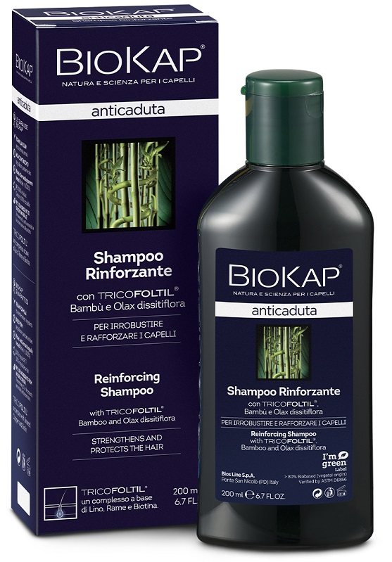 BIOKAP SHAMPOO RINFORZANTE ANTICADUTA CON TRICOFOLTIL NUOVA FORMULA 200 ML - Farmacia Murachelli Di Putelli dr. Giovanni