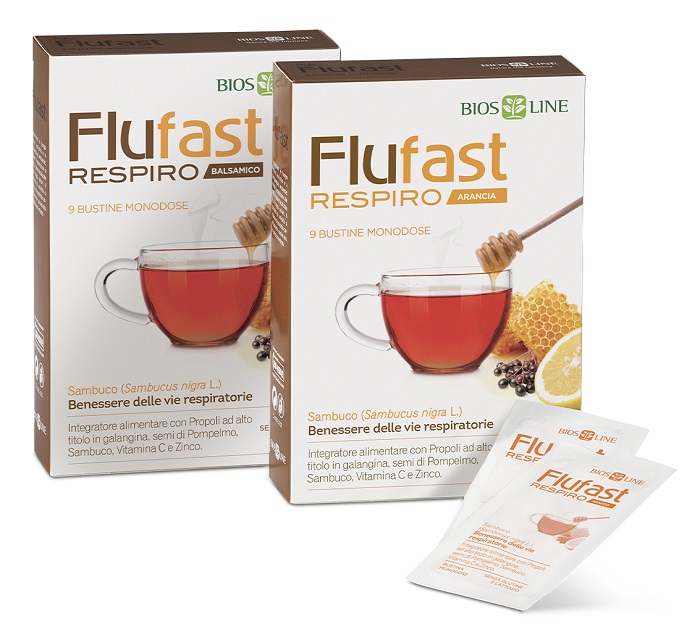 APIX PROPOLI FLUFAST RESPIRO ARANCIA 9 BUSTE BIOSLINE - Farmacia Murachelli Di Putelli dr. Giovanni