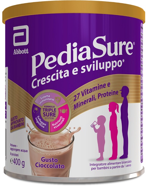PEDIASURE CRESCITA&SVILUPPO CIOCCOLATO 400 G - Farmacia Murachelli Di Putelli dr. Giovanni