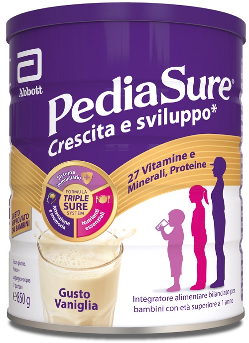 PEDIASURE CRESCITA&SVILUPPO VANIGLIA 850 G - Farmacia Murachelli Di Putelli dr. Giovanni