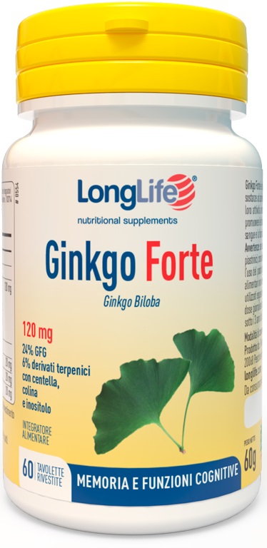 LONGLIFE GINKGO FORTE 60 TAVOLETTE RIVESTITE - Farmacia Murachelli Di Putelli dr. Giovanni