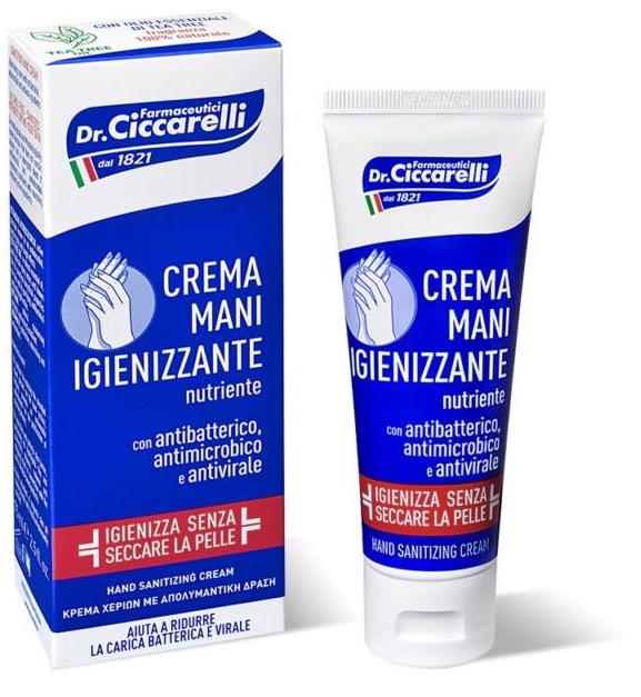 CICCARELLI CREMA MANI IGIENIZZANTE 75 ML - Farmacia Murachelli Di Putelli dr. Giovanni
