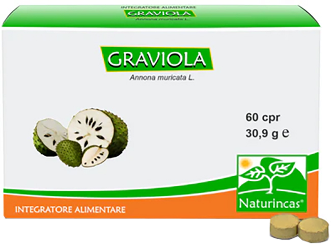 GRAVIOLA NATURINCAS 60 COMPRESSE - Farmacia Murachelli Di Putelli dr. Giovanni