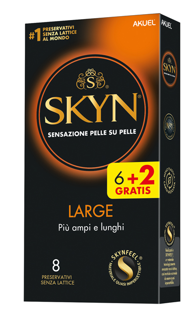 AKUEL SKYN LARGE PIU AMPI/LUNGHI 6 PEZZI + 2 OMAGGIO - Farmacia Murachelli Di Putelli dr. Giovanni