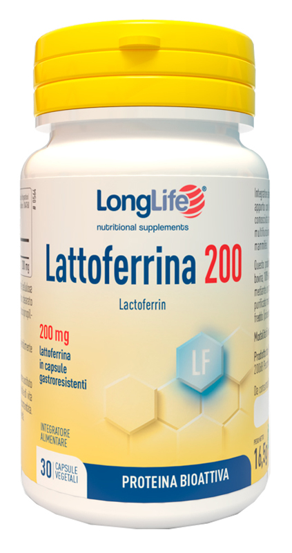 LONGLIFE LATTOFERRINA200 30 CAPSULE VEGETALI DA 550 MG - Farmacia Murachelli Di Putelli dr. Giovanni