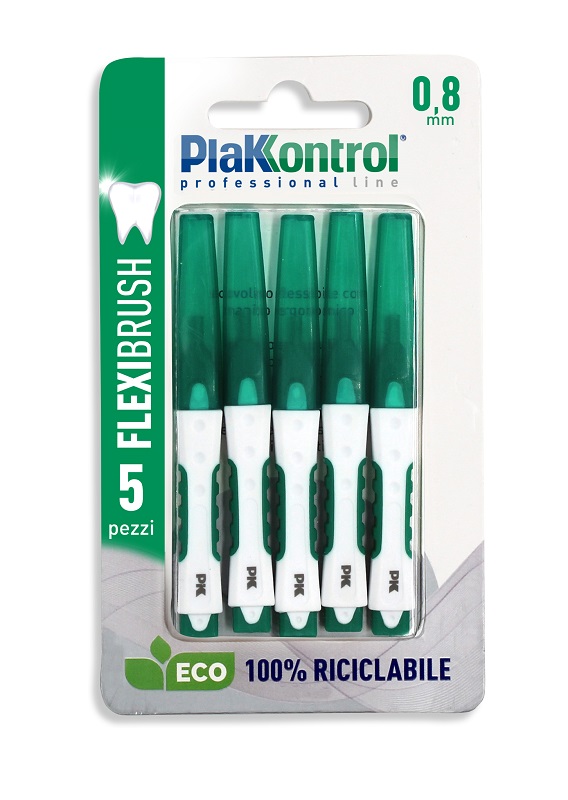 PLAKKONTROL FLEXIBRUSH SCOVOLINI INTERDENTALI 0,8 5 PEZZI - Farmacia Murachelli Di Putelli dr. Giovanni