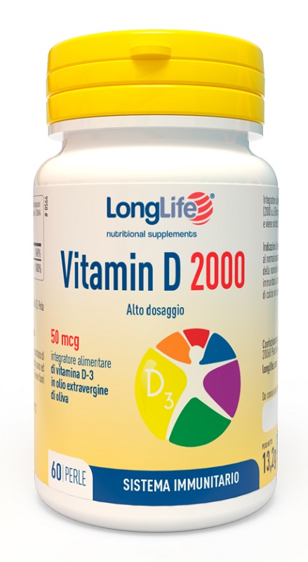 LONGLIFE VITAMIN D 2000 UI 60 PERLE - Farmacia Murachelli Di Putelli dr. Giovanni