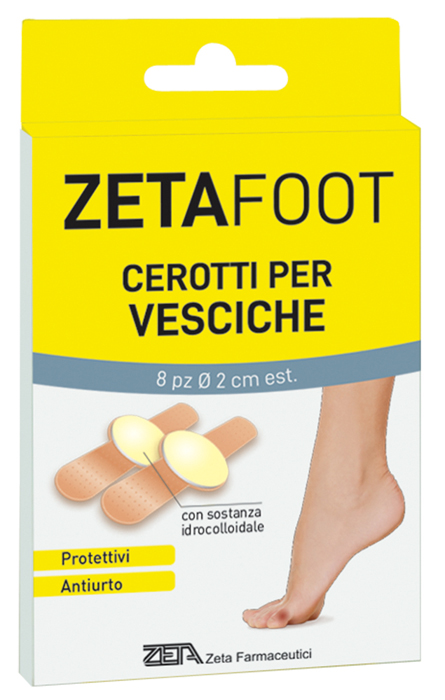 ZETAFOOT CEROTTO IDROCOLLOIDALE VESCICHE 8 PEZZI - Farmacia Murachelli Di Putelli dr. Giovanni